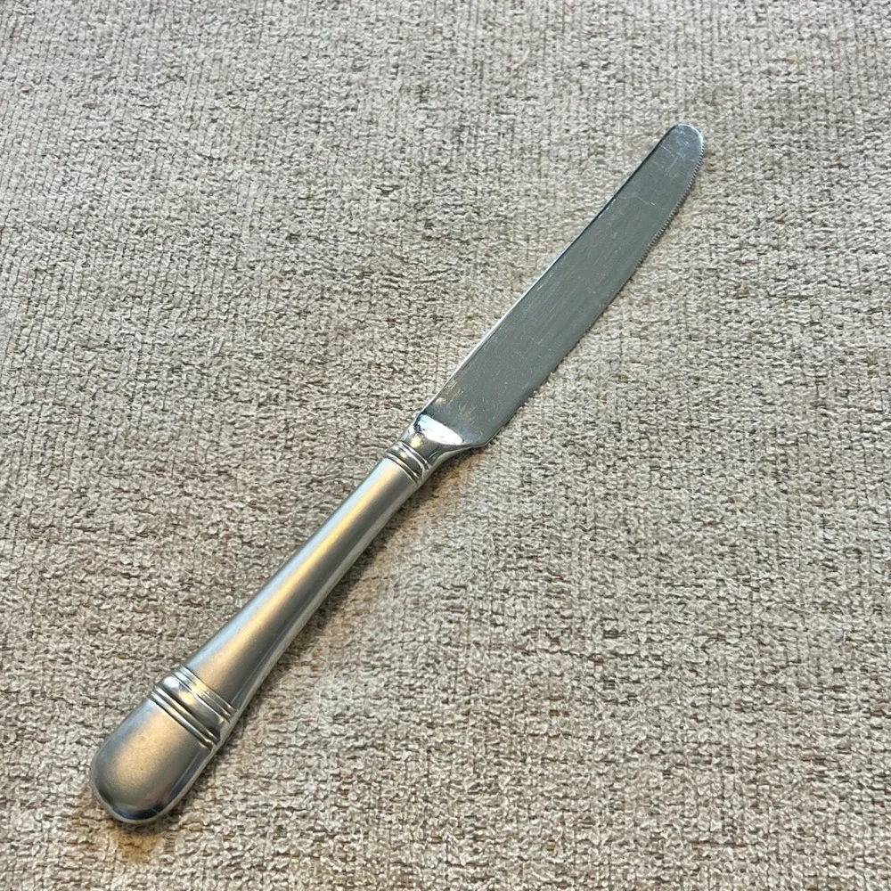 Oneida Astragal 18/10 Stainless Steel Dinner Knives Set of 4 Serrated Blade